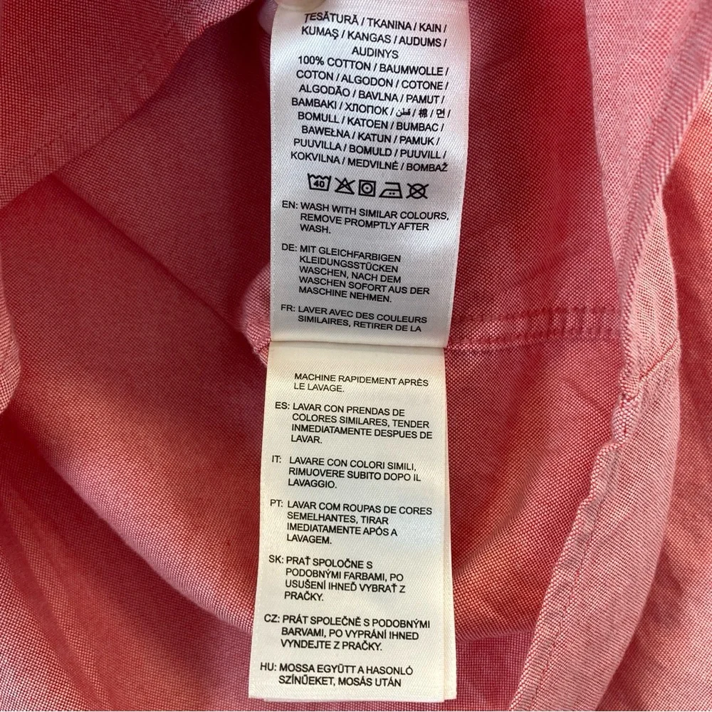 Gant Shirt Regular Fit Oxford Men’s Classic Cotton S 38/35 Pink Button Down - Picture 12 of 16